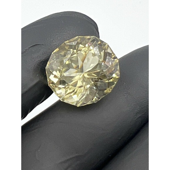 31Ct Natural Citrine Oval Persian Cut Lemon Color Loos Gemstone - Picture 5 of 11